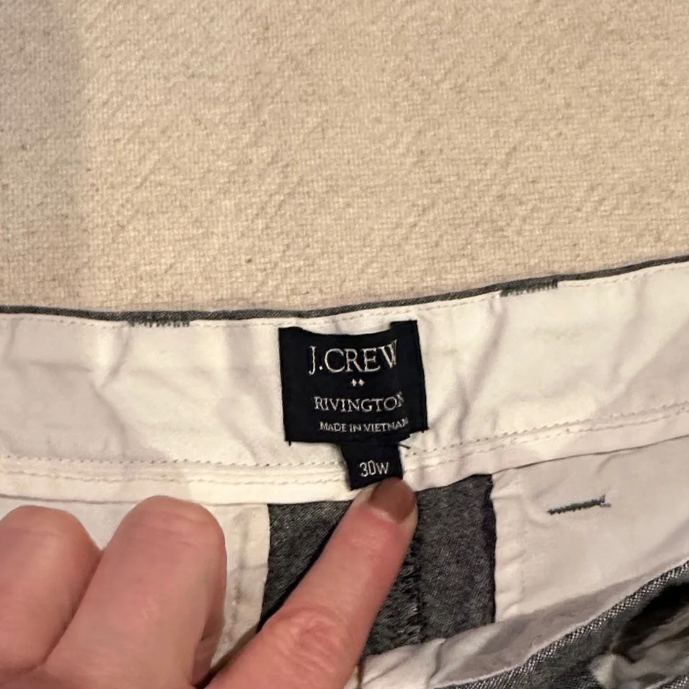 J. Crew Charcoal Flat Front Shorts 30